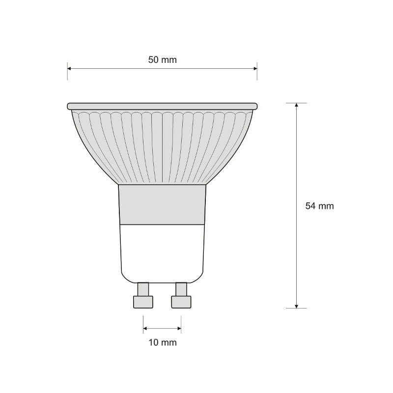 LED-ART-Glühbirne, GU10, 1,2 W, 100 lm, warme Farbe