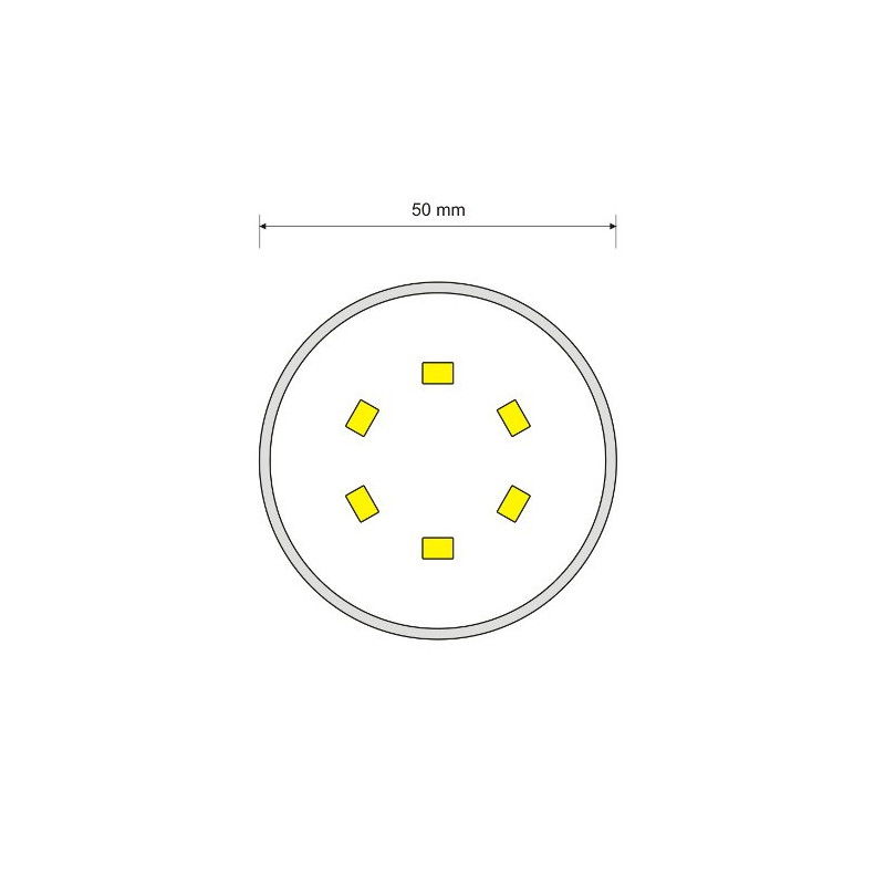 LED-ART-Glühbirne, GU10, 1,2 W, 100 lm, warme Farbe