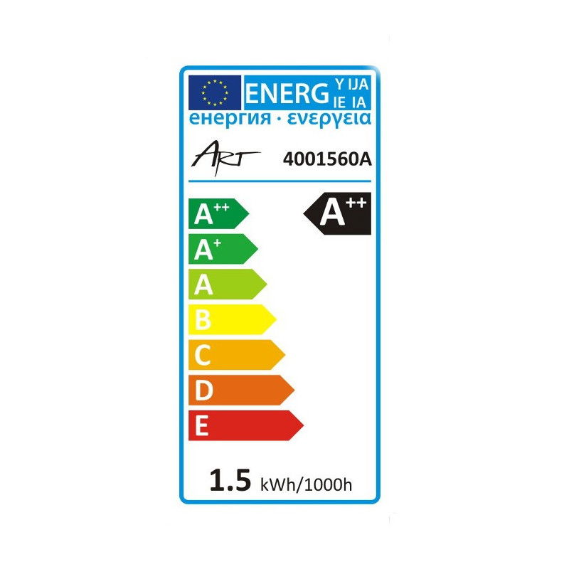 LED-ART-Glühbirne, GU10, 1,2 W, 100 lm, warme Farbe