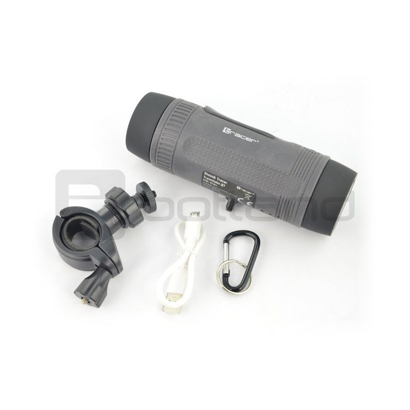 Tragbarer Bluetooth-Lautsprecher Tracer Traveltube + Taschenlampe + Powerbank