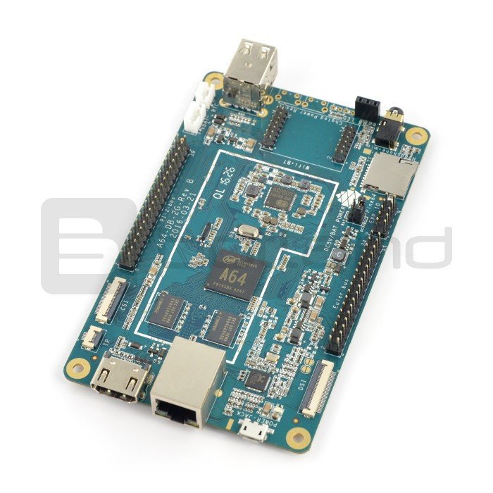 PineA64 + - ARM Cortex A53 Quad-Core 1,2 GHz + 2 GB RAM