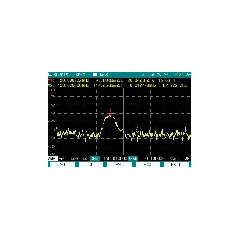 Tragbarer Antennen- und Spektrumanalysator KC901S - 3GHz