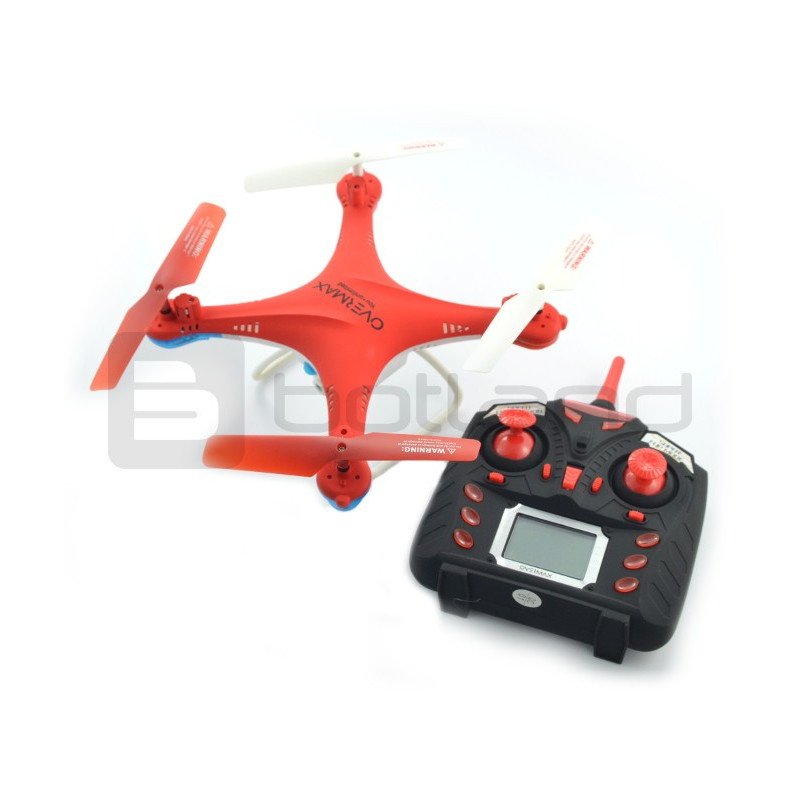 OverMax X-Bee Drone 3.1 Plus 2,4 GHz Quadrocopter-Drohne mit Kamera - Rot - 34 cm + 2 zusätzliche Batterien