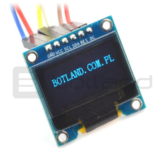 OLED-Display, blaue Grafik, 0,96 '' 128x64px SPI / I2C - kompatibel mit Arduino