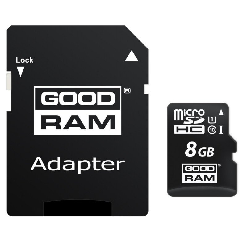 Goodram M1AA microSD 8GB 60MB/s UHS-I Klasse 10 Speicherkarte