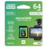 Goodram Micro SD / SDXC 64GB 4K UHS-I Klasse 10 Speicherkarte mit Adapter - zdjęcie 1