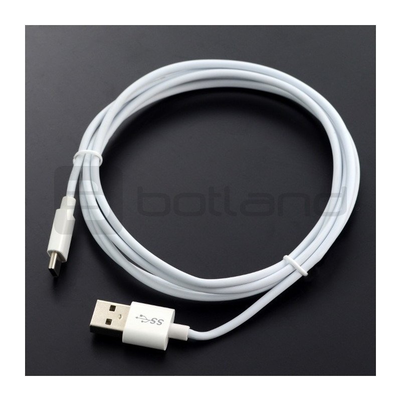 USB 2.0 Typ A - USB 2.0 Typ C Tracer-Kabel - 3 m weiß