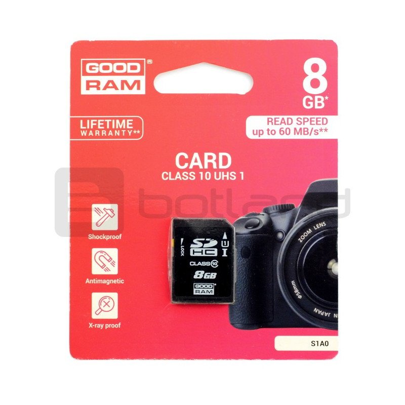 Goodram SD-Speicherkarte 8GB 60MB/s Klasse 10