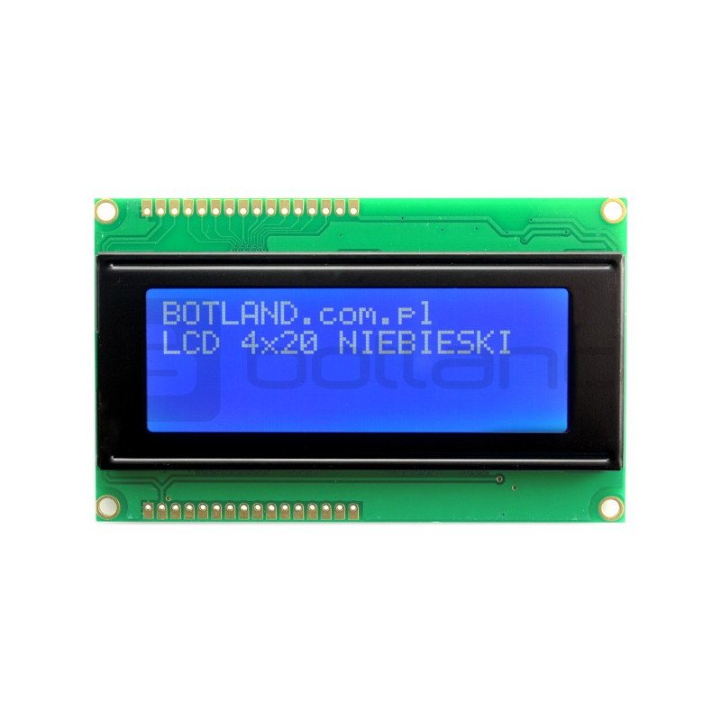 LCD-Display 4x20 Zeichen blau - Doppelstecker