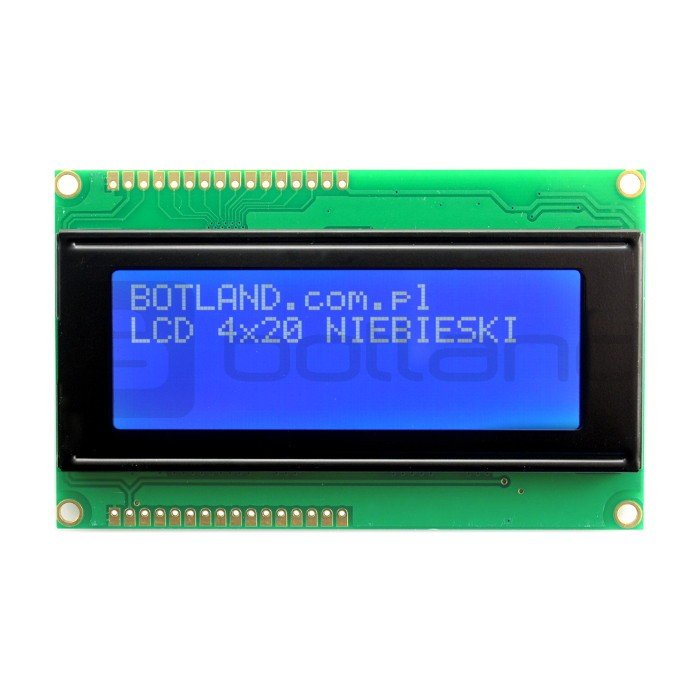 LCD-Display 4x20 Zeichen blau - Doppelstecker