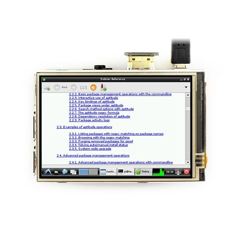 Resistiver IPS-Touchscreen LCD 3,5 '' 480x320px GPIO für Raspberry Pi 3/2 / B + / Zero
