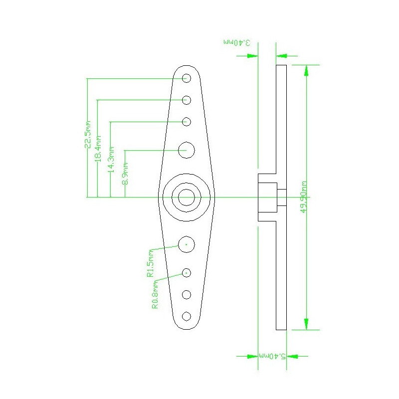 Aluminiumschleppleine Feetech FK-AP-4 5cm / 6mm