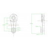 Aluminium-Schleppseil Feetech FK-AP-3-BK - 3,5 cm / 6 mm - zdjęcie 5