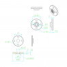 Aluminium-Rundhorn Feetech FK-RP-001 - 2cm / 6mm - zdjęcie 4