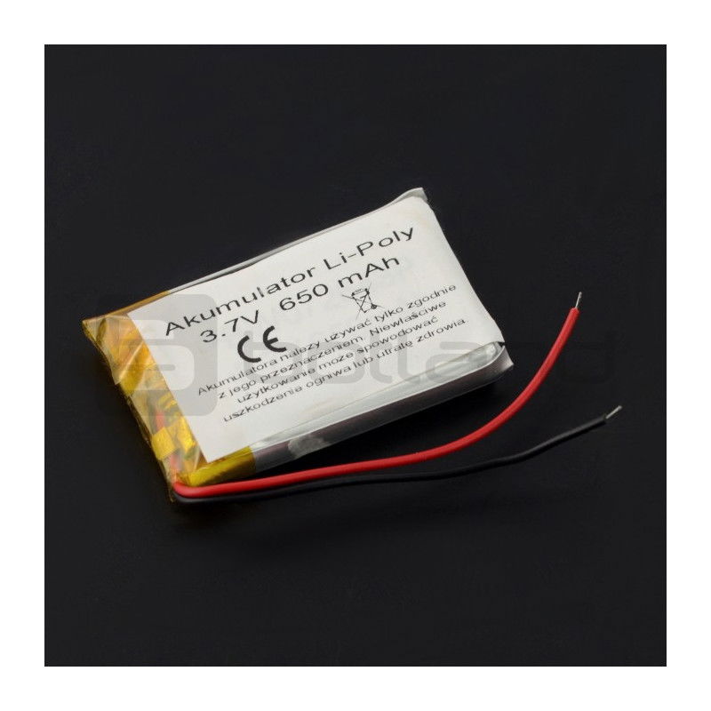 Li-Pol 650 mAh 3,7 V Akku