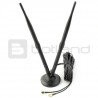 LTE 2x5dBI Antenne mit Buchse, SMA Kabel und Stecker - zdjęcie 1