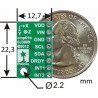 LSM303DLHC 3-Achsen-Digital-Beschleunigungsmesser + Magnetometer - Modul - zdjęcie 6