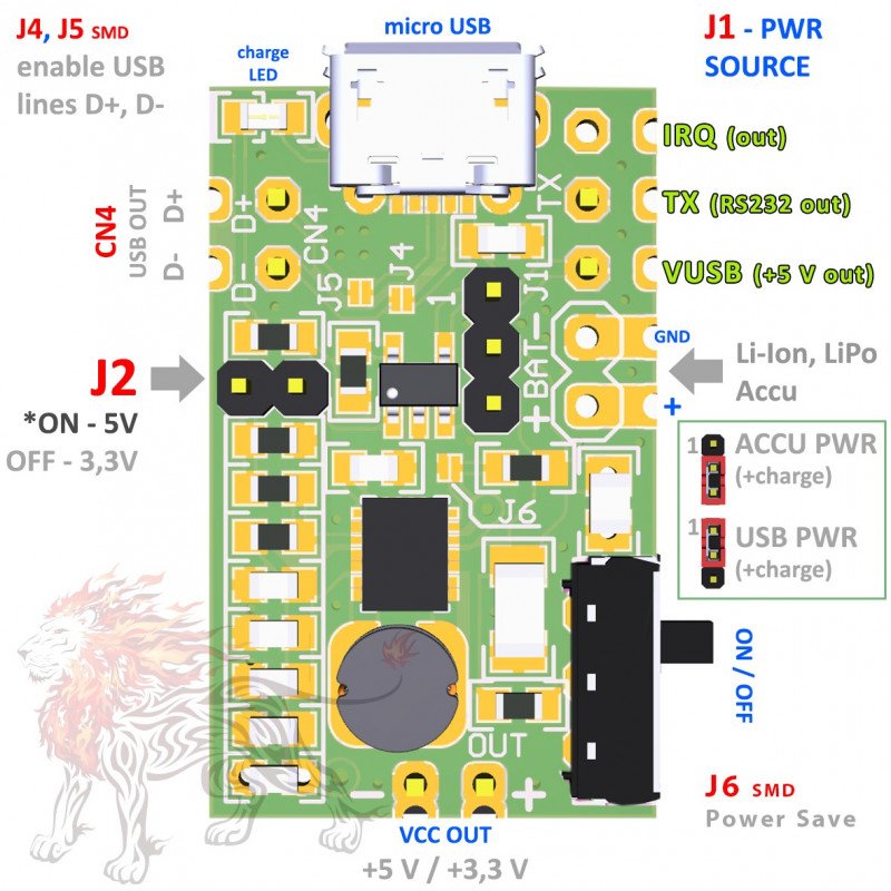 ATB DIGI-LION - Batterieladegerät, DC-DC-Wandler, Mikrocontroller - 3in1