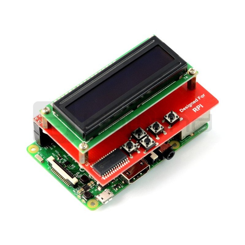 Modul mit RGB-LCD-Display - Overlay für Raspberry Pi