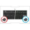 Mechanische Tastatur – Genesis Thor 300 TKL, weiße Hintergrundbeleuchtung – Rot - zdjęcie 4