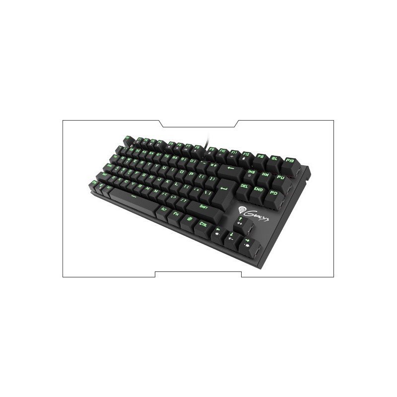 Mechanische Tastatur - Genesis Thor 300 TKL grüne Hintergrundbeleuchtung - Blau