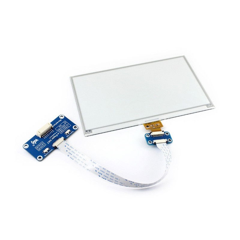 Waveshare E-Paper E-Ink 7,5'' Display 640x384px mit HAT-Overlay