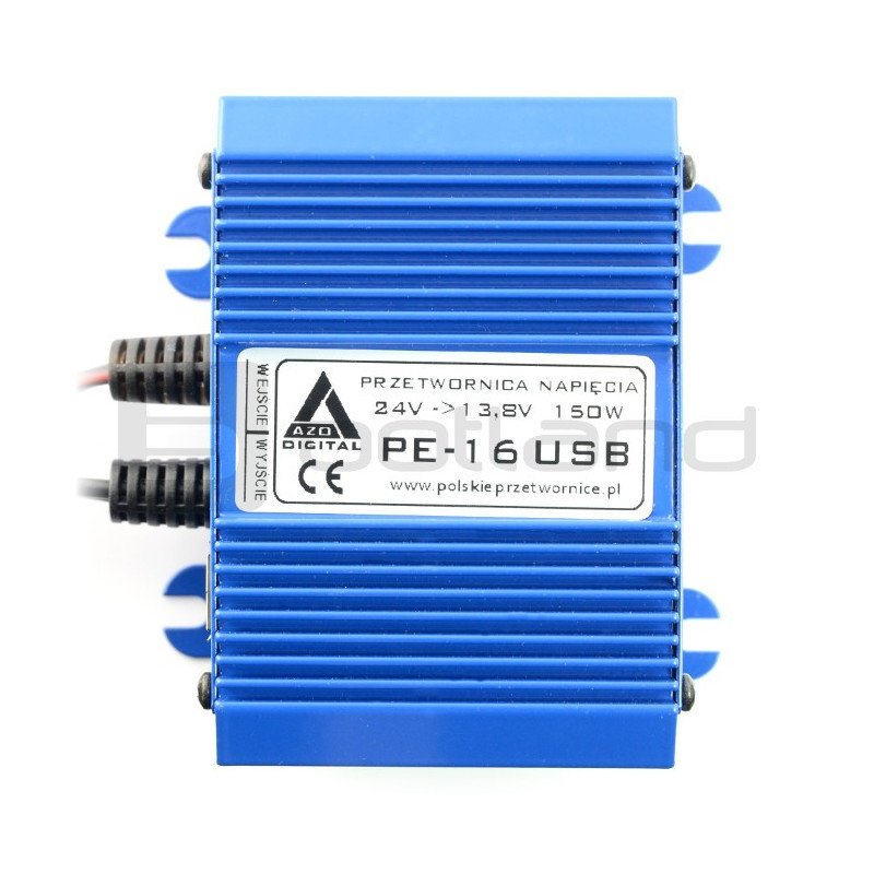 Elektronischer Abwärtswandler AZO Digital PE-16 USB 24 / 12V + USB 150W