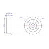 MakeBlock - Lager mit Bund 22x6x7mm - 2 Stk. - zdjęcie 4