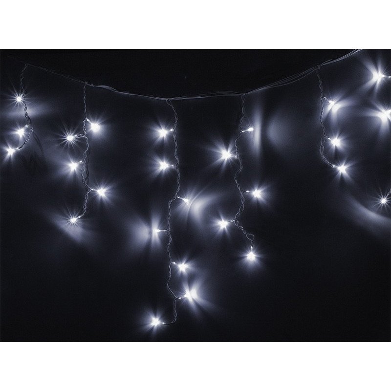 LED Christbaumbeleuchtung - kaltweiß - 96 Stück - Eiszapfen