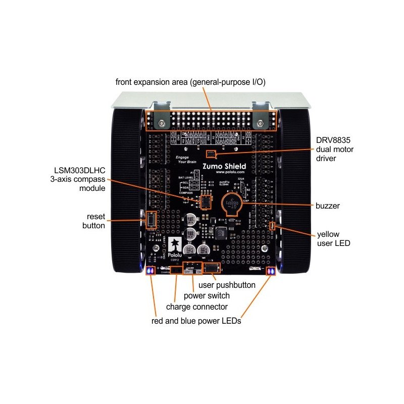 Zumo - Hauptplatine für Arduino