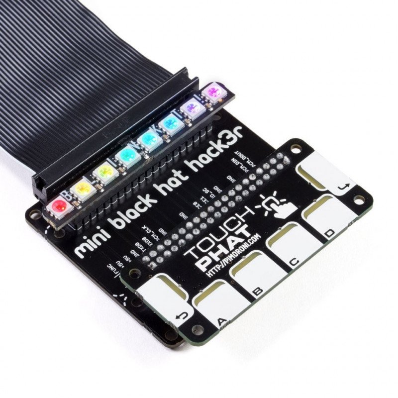 Mini Black HAT Hack3r - Schild für Raspberry Pi - montiert