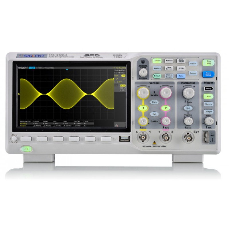 Siglent SDS1202X-E 200MHz Oszilloskop 2 Kanäle