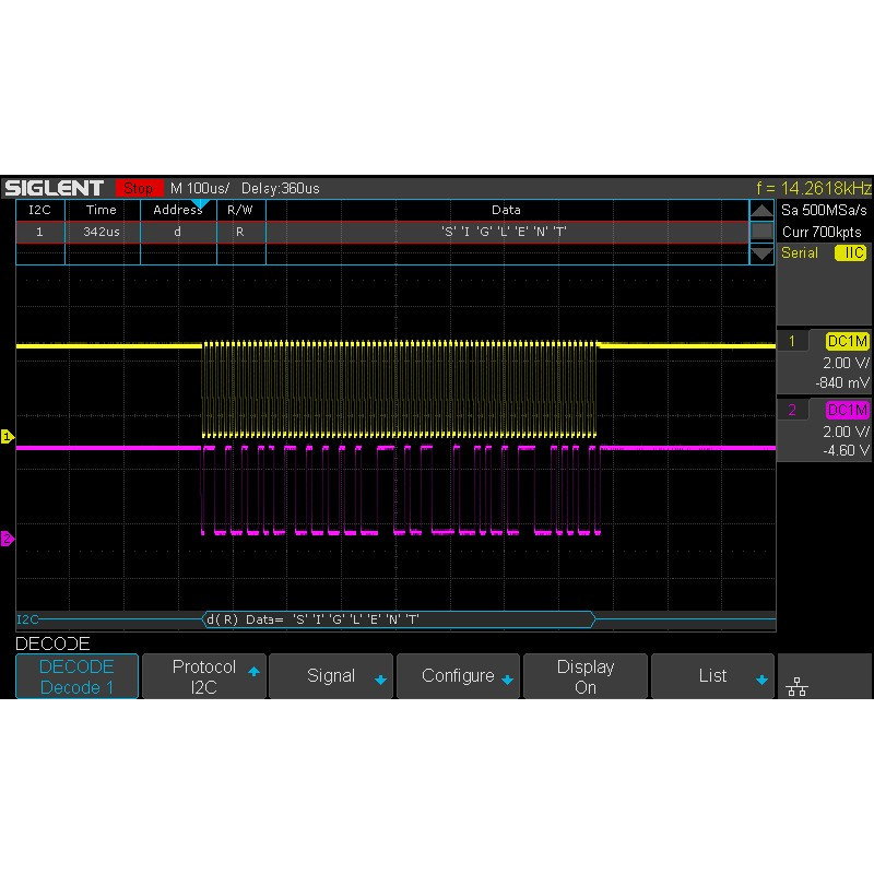 Siglent SDS1202X-E 200MHz Oszilloskop 2 Kanäle