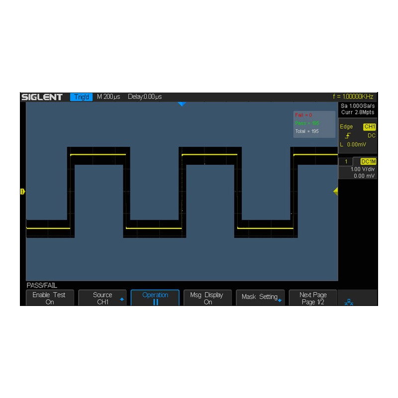 Siglent SDS1202X-E 200MHz Oszilloskop 2 Kanäle
