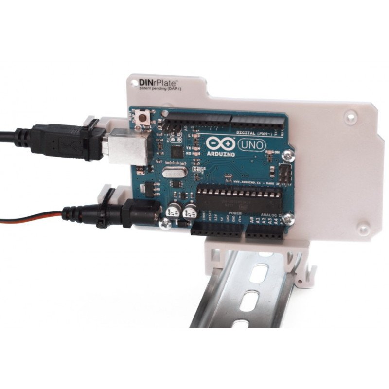 DRP1GRAY - DIN-Schienenhalterung für Arduino Uno / Mega