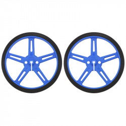 Pololu 70x8mm Räder - blau