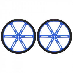 Pololu 90x10mm Räder - blau