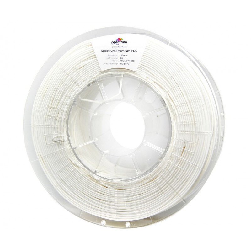 Filament Spectrum PLA 1,75 mm 1 kg - polarweiß