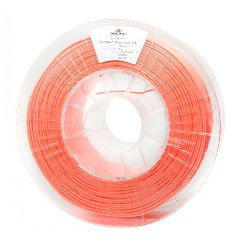 Filament Spectrum PLA 1,75 mm 1 kg - fluoreszierendes Orange