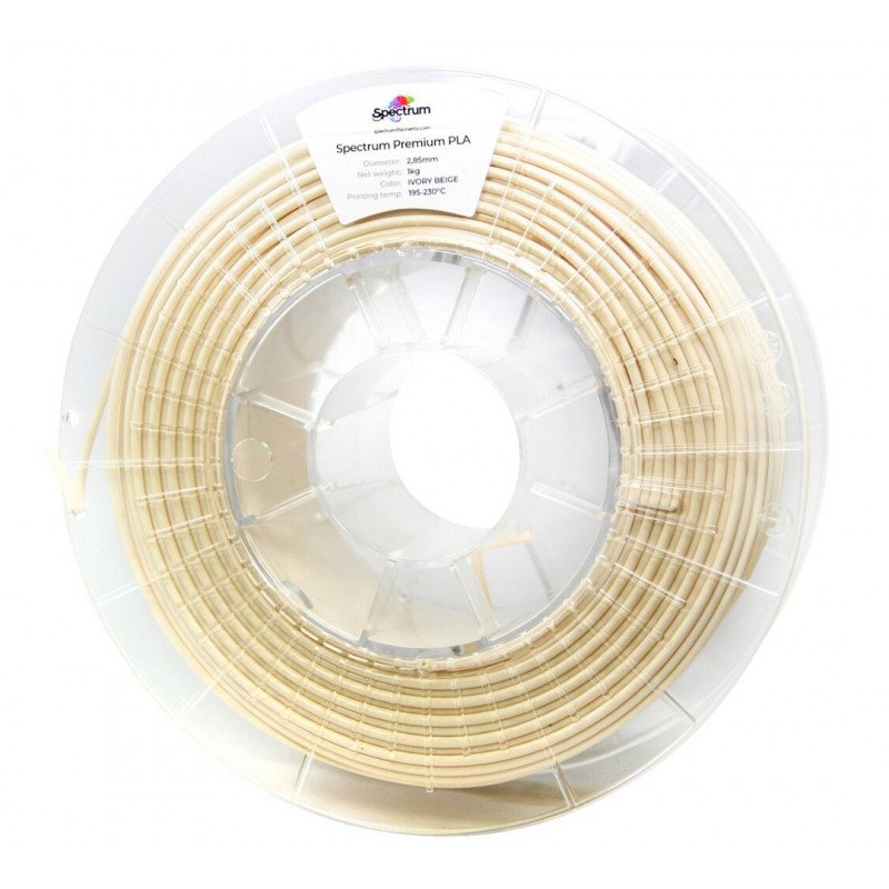Filament Spectrum PLA 2,85 mm 1 kg - elfenbeinbeige
