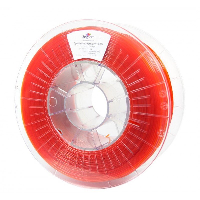 Filament Spectrum PETG 1,75 mm 1 kg - Transparentes Orange