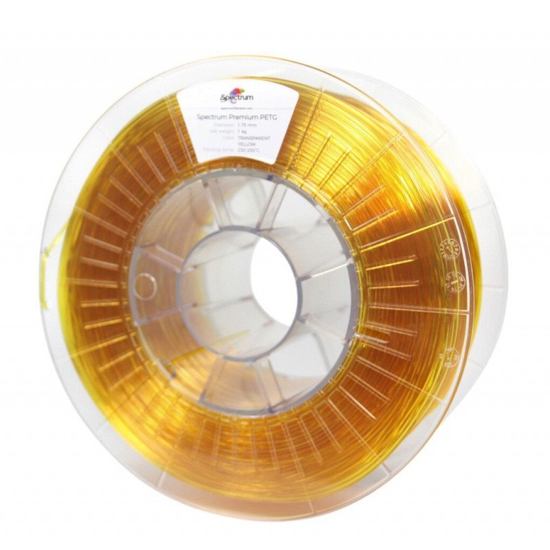 Filament Spectrum PETG 1,75 mm 1 kg - Transparentes Gelb