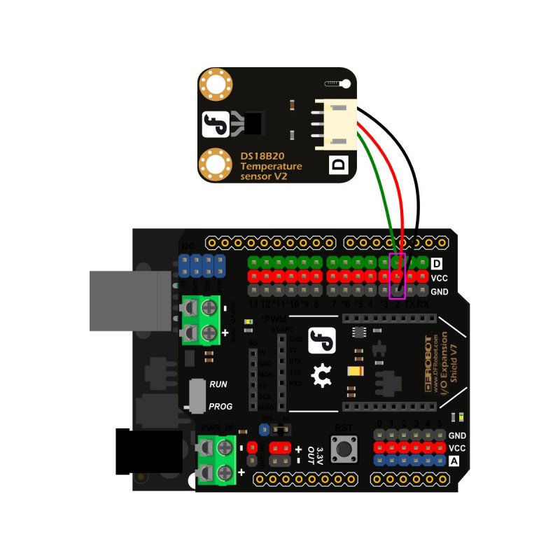 DS18B20 Temperatursensor für Arduino - DFRobot Gravity