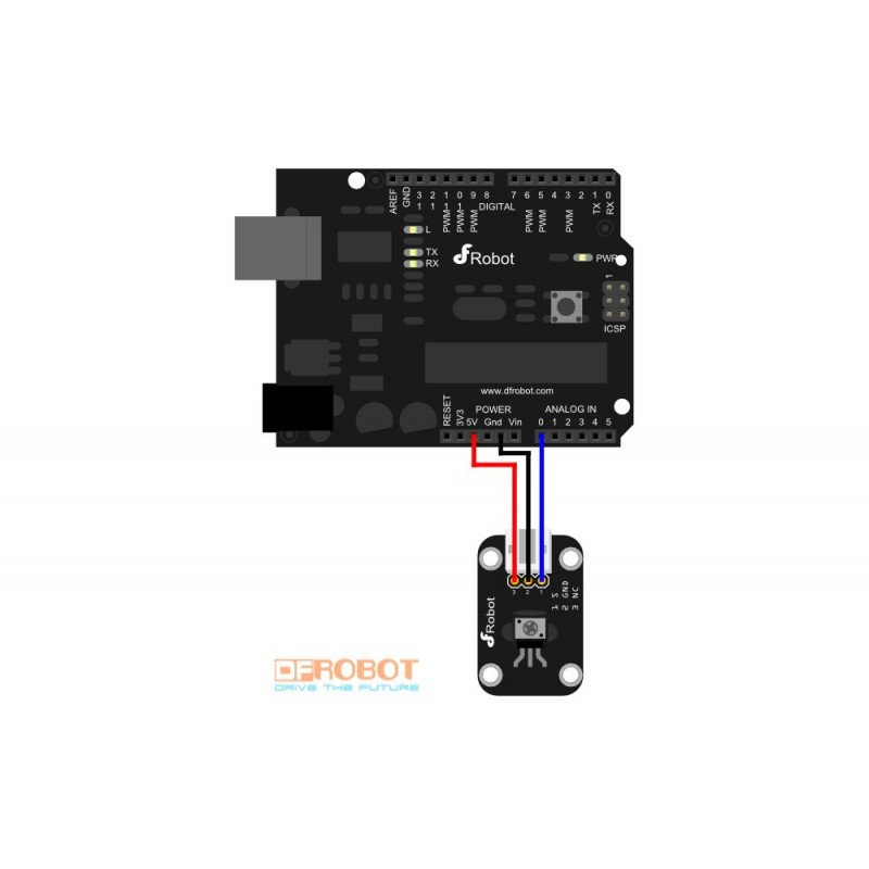V1 analoges Drehpotentiometer für Arduino und Raspberry - DFRobot Gravity