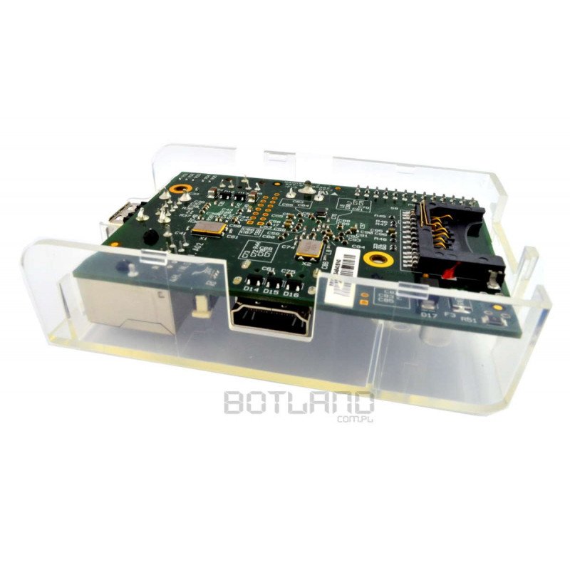 Raspberry Pi Model B Multicomp-Gehäuse - transparent