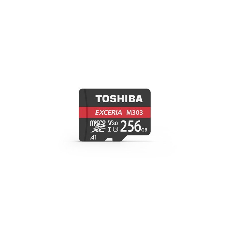 Toshiba Exceria M303 microSD Speicherkarte 256GB 98MB/s UHS-I Klasse U3 mit Adapter