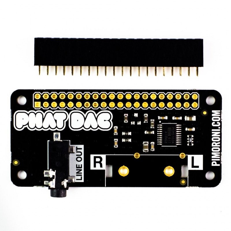 pHAT DAC - Soundkarte für Raspberry Pi 3B+ / 3/2 / B+ / A+ / Zero