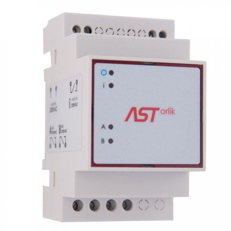 ASTorlik - Sportstätten-Beleuchtungscontroller für DIN-Schiene mit GPS - 2 x 230V / 5A Ausgang