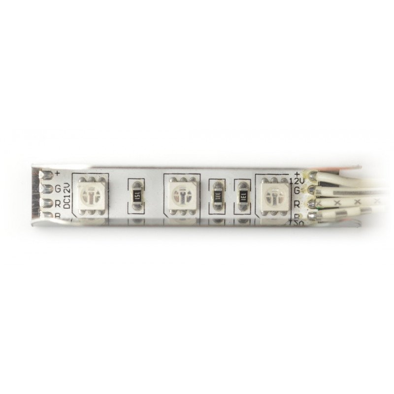 LED-Beleuchtung für Regale NSS60 - 3 LEDs, RGB - 12V / 0,72W - Edelstahl
