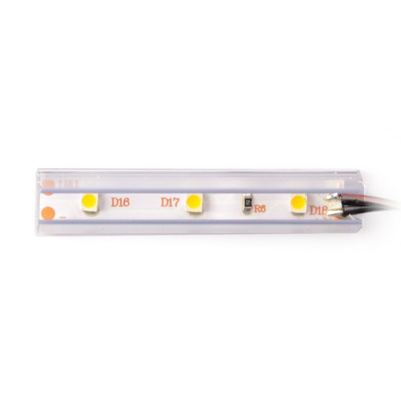 LED-Beleuchtung für Regale NSP-50 - 3 LEDs, weiß-warm - 12V / 0,24W